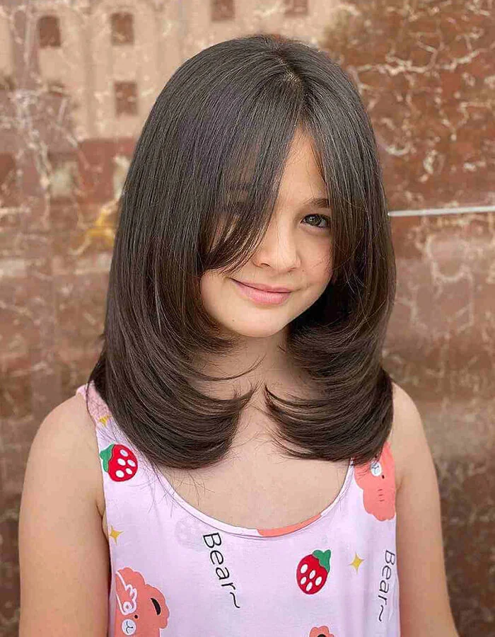 Каскад с челкой