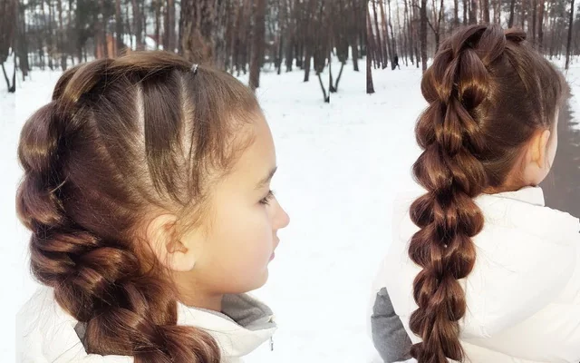 Коса из резинок