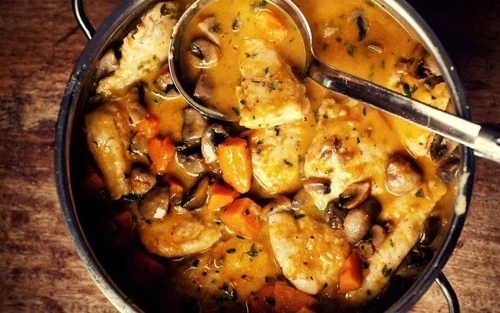 Курица с тыквой