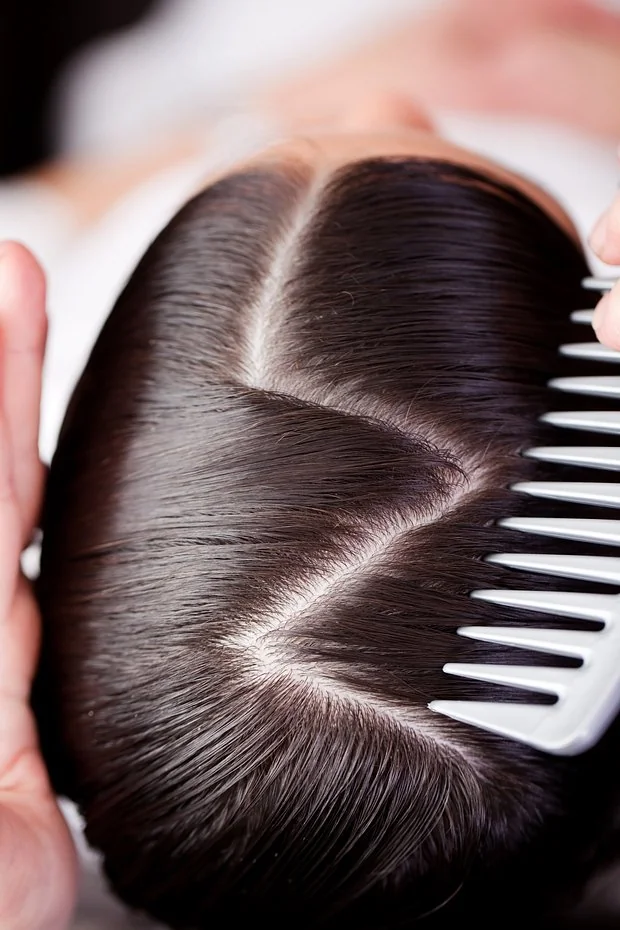 Оригинальный пробор