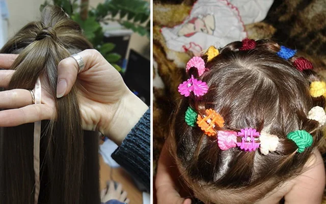 Веночек из хвостиков