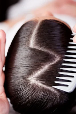 Оригинальный пробор