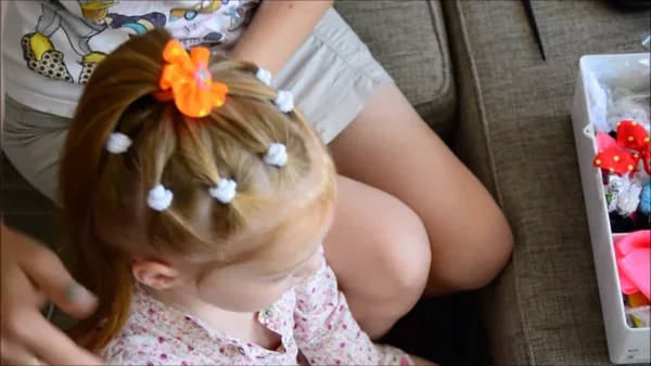 Прическа “солнышко” на каждый день