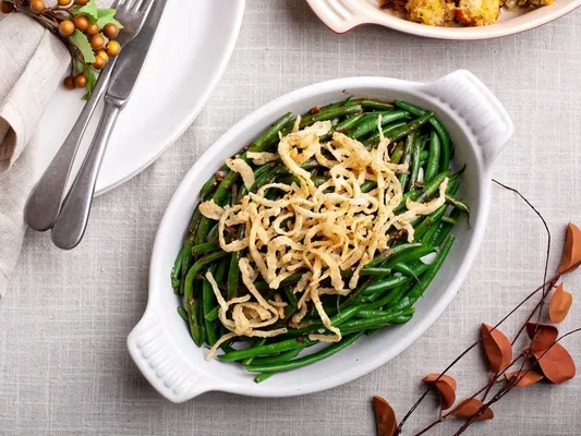 Запеканка из зеленой фасоли